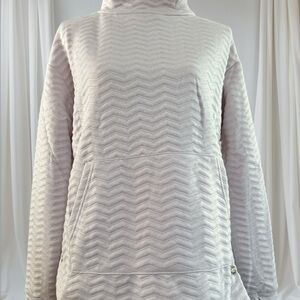 JNY-Cozy Chevron Quilted Patterned Pullover . Size L